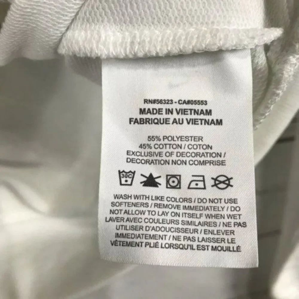 Nike White Active Training Yoga Top XS Oversized, New - Picture 4 of 7